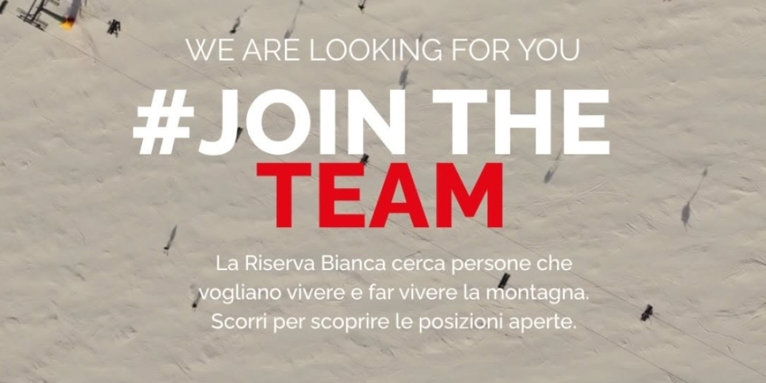 Join the team: lavora con noi nella stagione 2026/2027