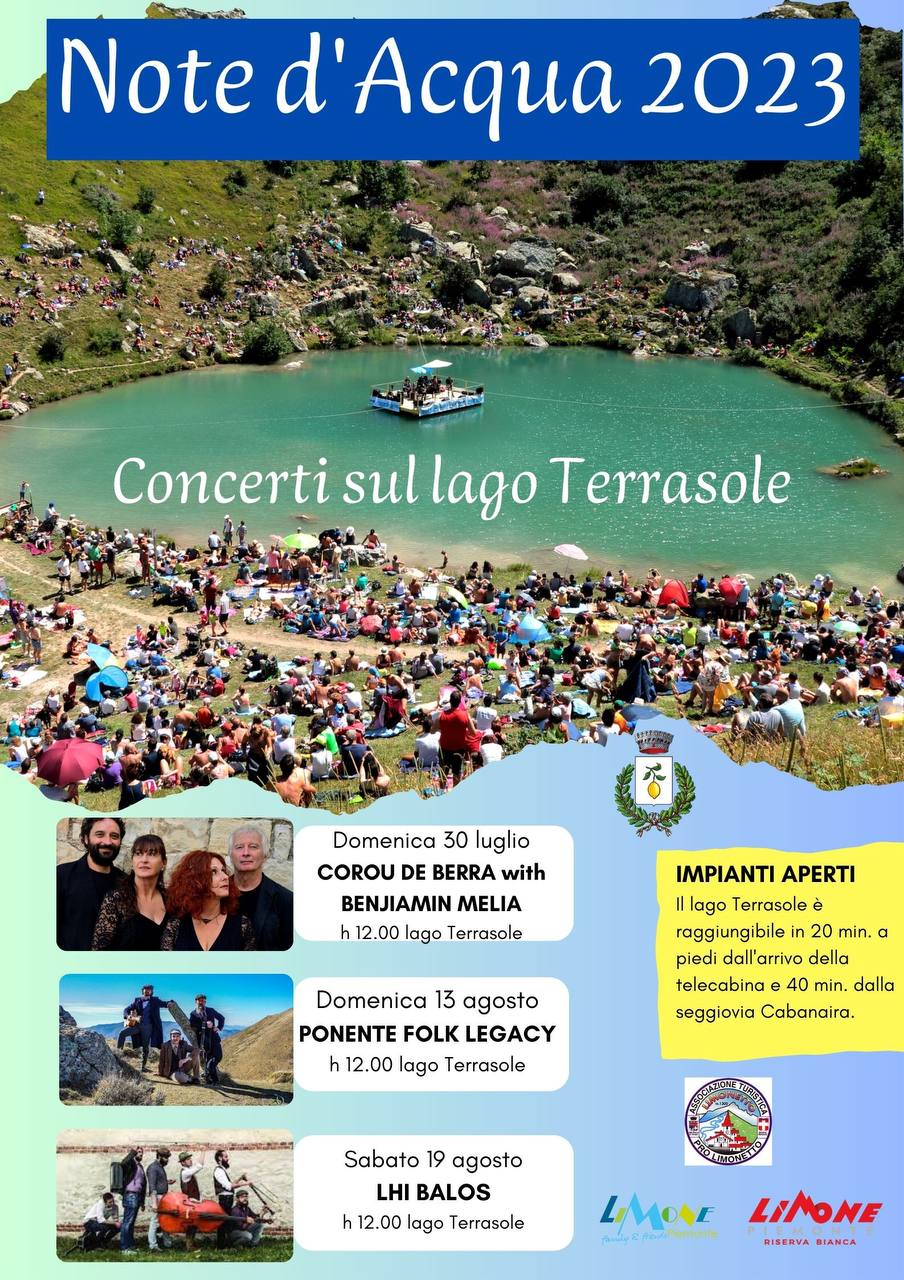 Note d'acqua, concerti al lago Terrasole di Limone Piemonte